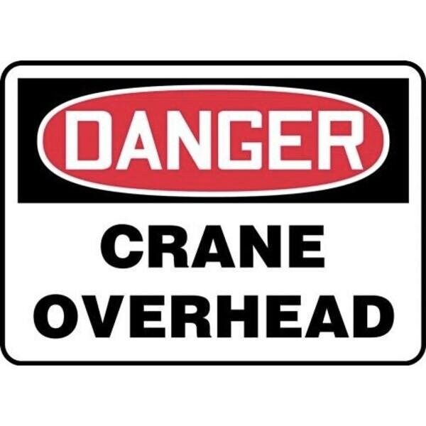 Accuform OSHA DANGER SAFETY SIGN CRANE MCRT154XP MCRT154XP - main
